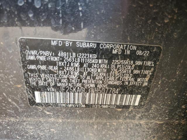 JF2SKAGC3NH507784 Subaru Forester Sport