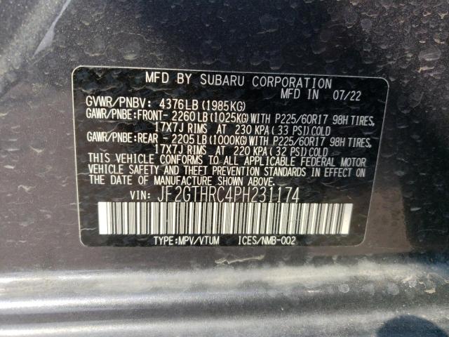 JF2GTHRC4PH231174 Subaru Crosstrek Sport