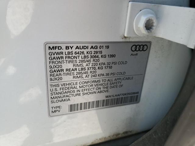 VIN WA1LHAF70KD028645 2019 Audi Q7, Premium Plus no.13