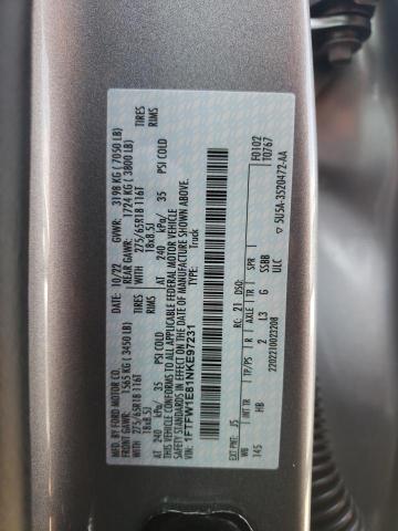 1FTFW1E81NKE97231 FORD F-150 2022