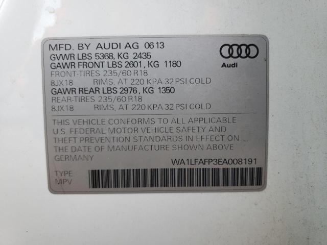 VIN WA1LFAFP3EA008191 2014 Audi Q5, Premium Plus no.14