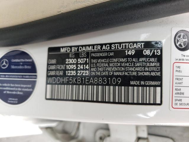 WDDHF5KB1EA883109 Mercedes-Benz E 350