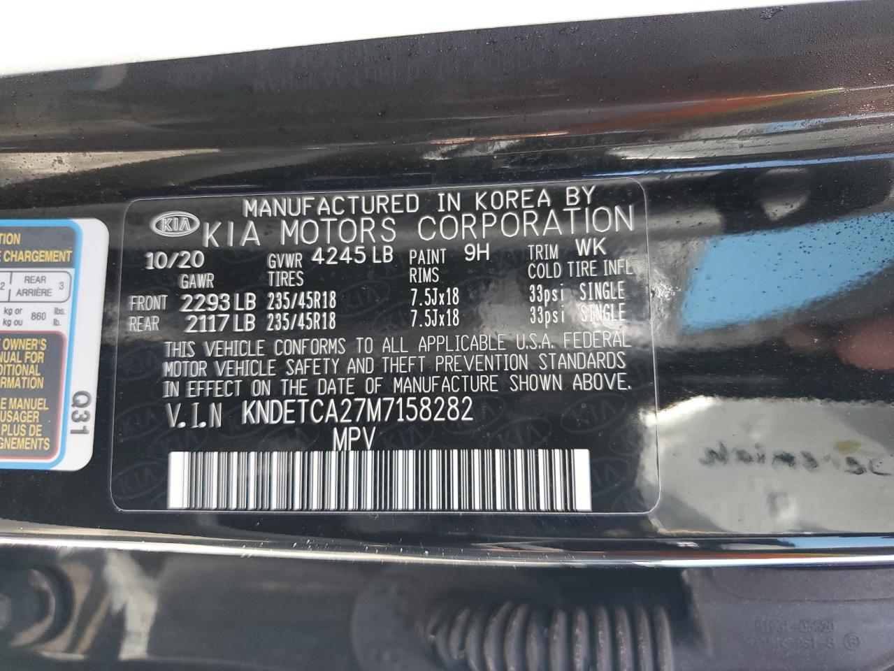 KNDETCA27M7158282 2021 Kia Seltos Sx