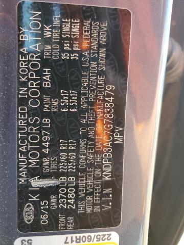 KNDPB3AC7G7838479 KIA Sportage Lx