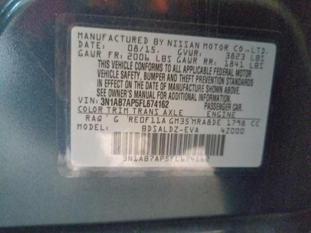 3N1AB7AP5FL674162 Nissan SENTRA S