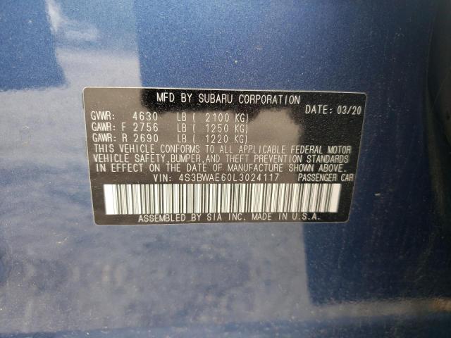 4S3BWAE60L3024117 Subaru Legacy PRE 10