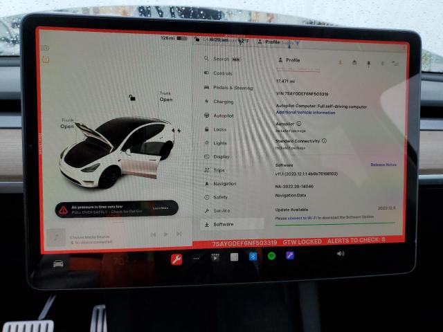 7SAYGDEF6NF503319 Tesla Model Y