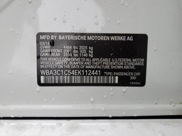 WBA3C1C54EK112441 BMW 328 I Sulev