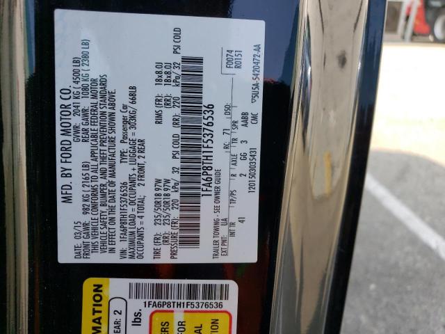 1FA6P8TH1F5376536 Ford MUSTANG