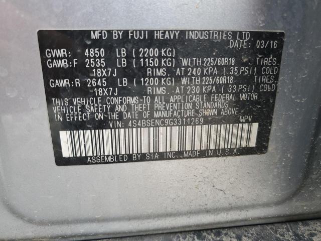 4S4BSENC9G3311269 Subaru Outback 3.6r Limited