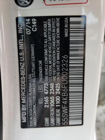 2015 MERCEDES-BENZ C-CLASS C3 - 55SWF4KB6FU002326