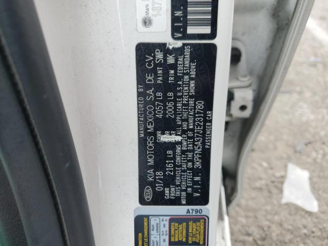 3KPFN5A37JE231780 KIA FORTE EX