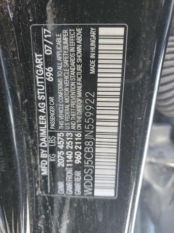 WDDSJ5CB8JN559922 Mercedes-Benz Cla 45 Amg