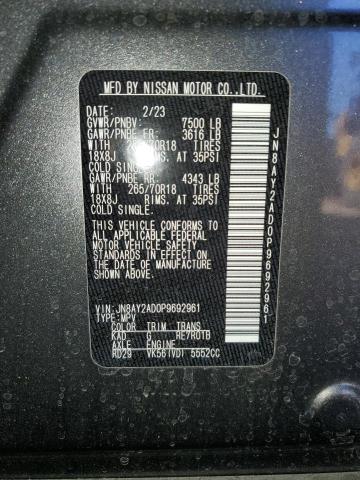 JN8AY2AD0P9692961 Nissan Armada S 10