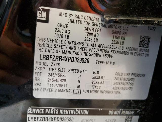 LRBFZRR4XPD029520 Buick Envision Avenir