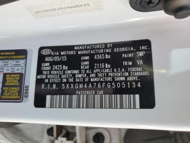 5XXGM4A76FG505134 KIA Optima Lx