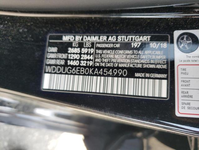2019 MERCEDES-BENZ S 450 4MAT - WDDUG6EB0KA454990