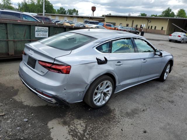 AUDI A5 PREMIUM 2023 silver  gas WAUCBCF51PA045350 photo #4