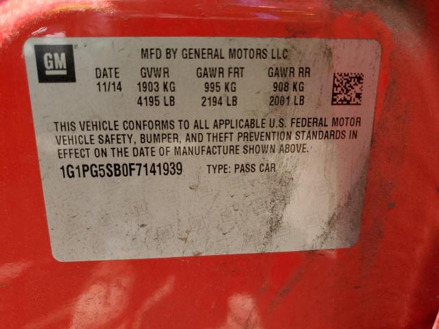 2015 CHEVROLET CRUZE LTZ - 1G1PG5SB0F7141939
