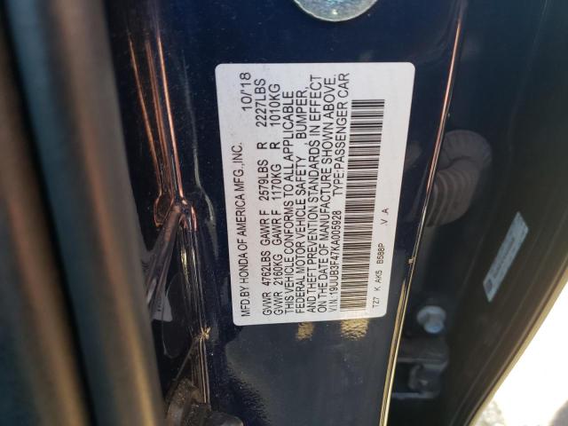 2019 ACURA TLX TECHNO - 19UUB3F47KA005928
