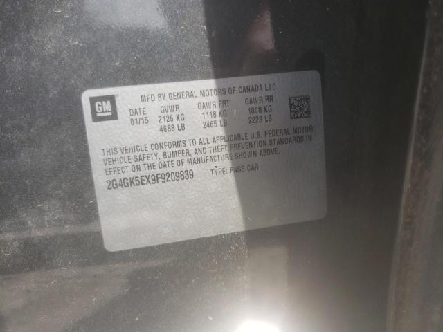 2G4GK5EX9F9209839 Buick Regal