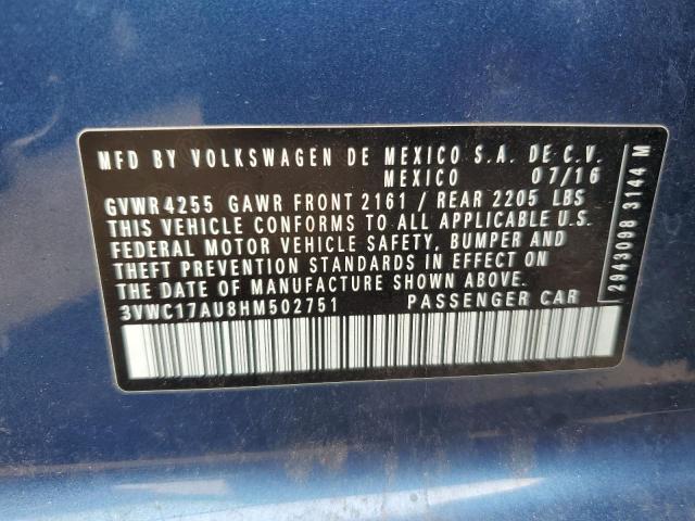 2017 VOLKSWAGEN GOLF SPORT - 3VWC17AU8HM502751