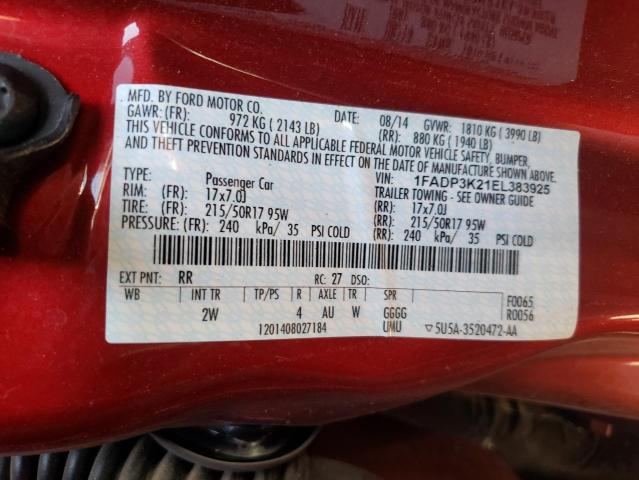 1FADP3K21EL383925 Ford FOCUS SE