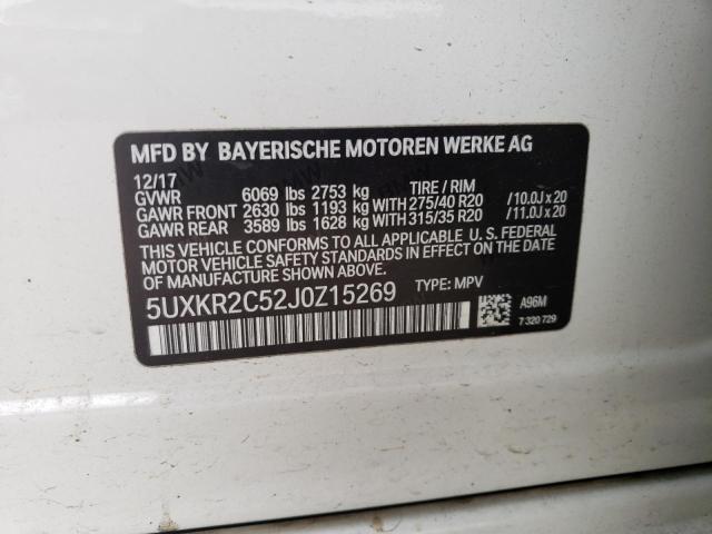 2018 BMW X5 SDRIVE3 - 5UXKR2C52J0Z15269