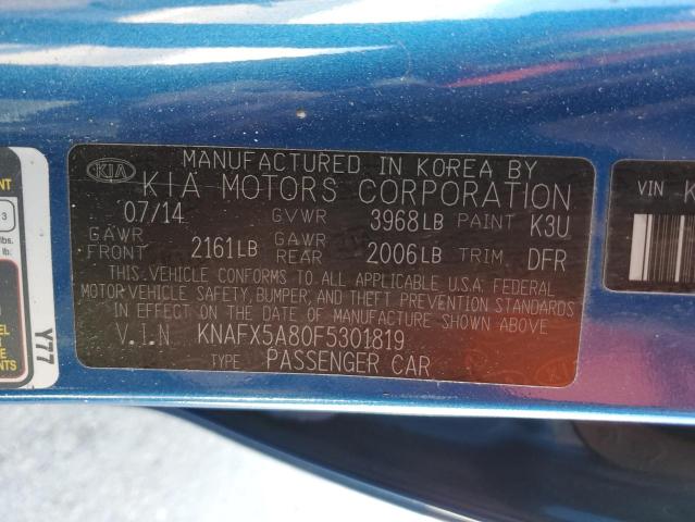KNAFX5A80F5301819 KIA FORTE EX