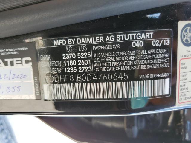 VIN WDDHF8JB0DA760645 2013 Mercedes-Benz E-Class, 3... no.12