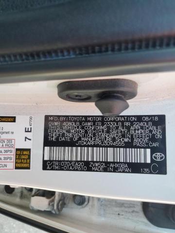 JTDKARFP9J3094555 Toyota PRIUS PRIME