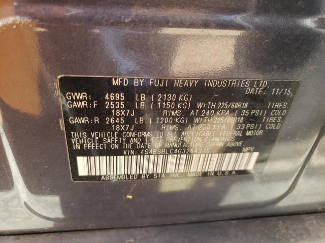 4S4BSBLC4G3264315 Subaru Outback 2.5i Limited
