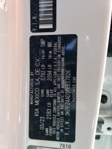 3KPF24AD1PE617826 KIA FORTE LX