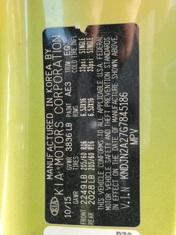 KNDJN2A27G7845186 KIA Soul