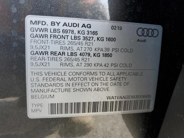 2019 AUDI E-TRON PRE - WA1VAAGEXKB006495