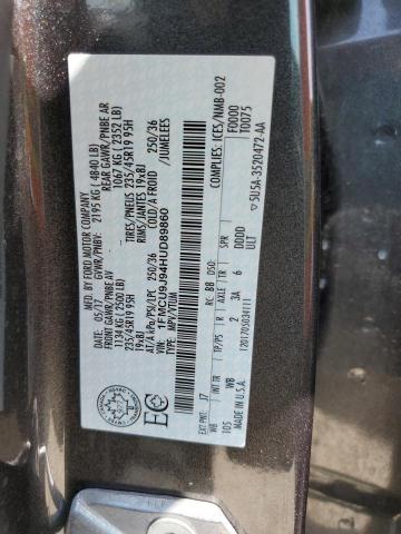 1FMCU9J94HUD89860 Ford Escape Titanium