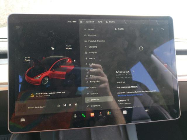 2022 TESLA MODEL 3 AW 5YJ3E1EB6NF192340