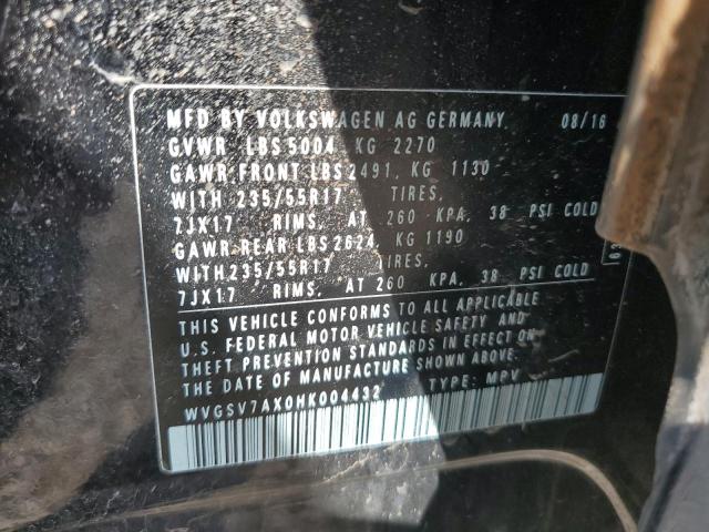 2017 VOLKSWAGEN TIGUAN WOL - WVGSV7AX0HK004432