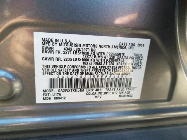4A4AP4AU6FE004454 Mitsubishi Outlander Sport Se