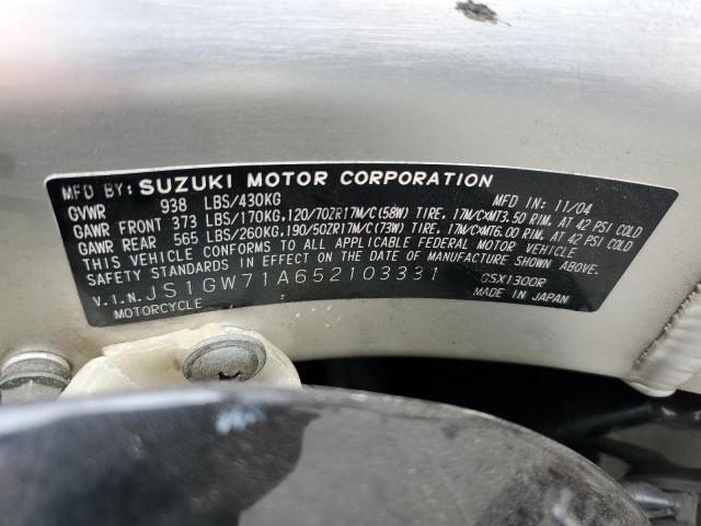 2005 SUZUKI GSX1300 RK - JS1GW71A652103331
