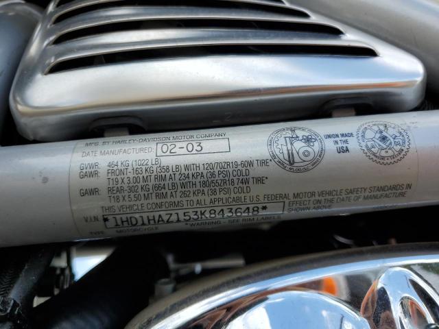 2003 HARLEY-DAVIDSON VRSCA 1HD1HAZ153K843648