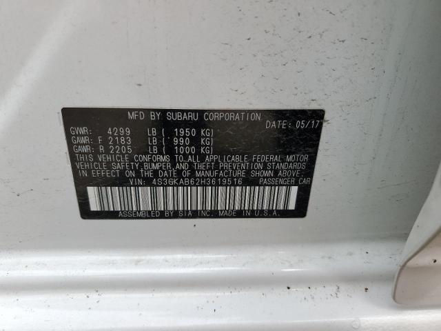 4S3GKAB62H3619516 Subaru Impreza Premium
