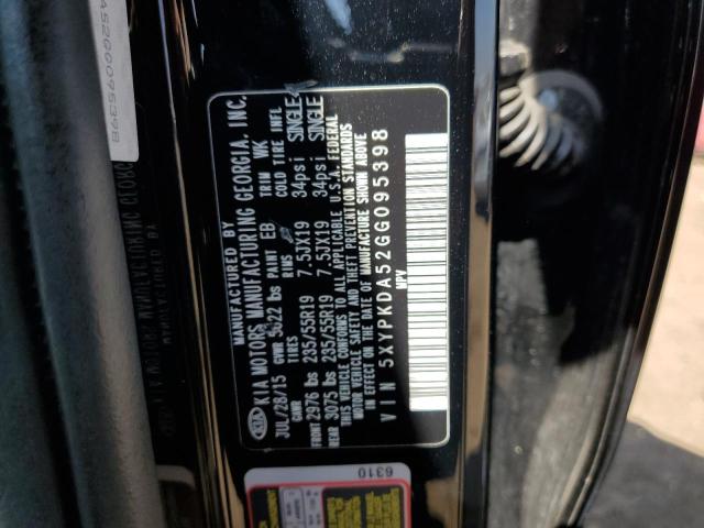 5XYPKDA52GG095398 KIA SORENTO SX