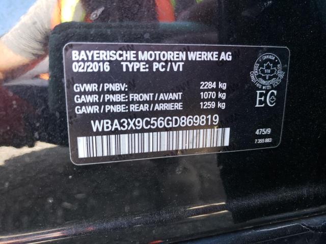 2016 BMW 335 XIGT WBA3X9C56GD869819