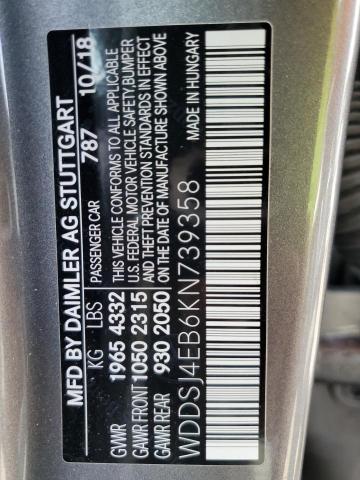 WDDSJ4EB6KN739358 Mercedes-Benz CLA 250