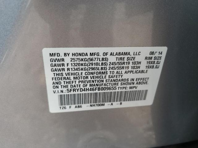 5FRYD4H46FB009655 Acura Mdx Technology