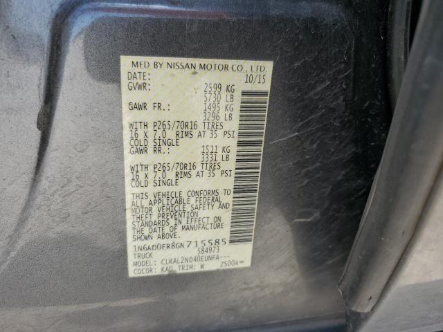 2016 NISSAN OTHER 1N6AD0ER8GN715585
