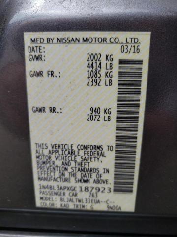 1N4BL3APXGC187923 Nissan Altima 3.5sl