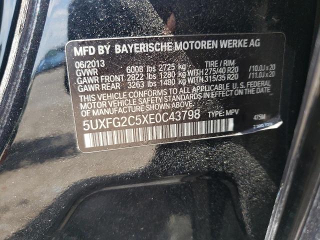 VIN 5UXFG2C5XE0C43798 2014 BMW X6, Xdrive35I no.12