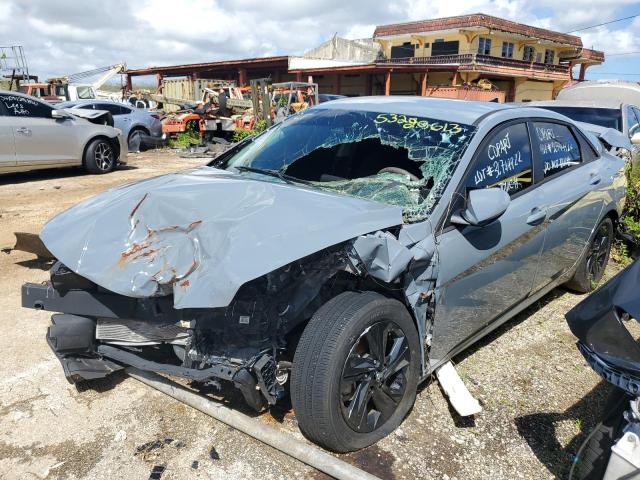 Lot #2064336053 2021 HYUNDAI ELANTRA SE salvage car